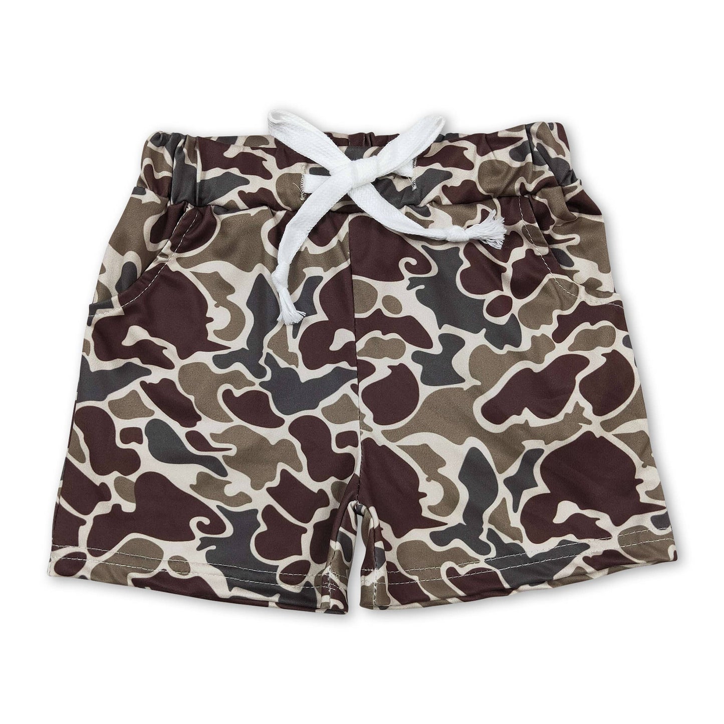 Boys Dark Camo Shorts