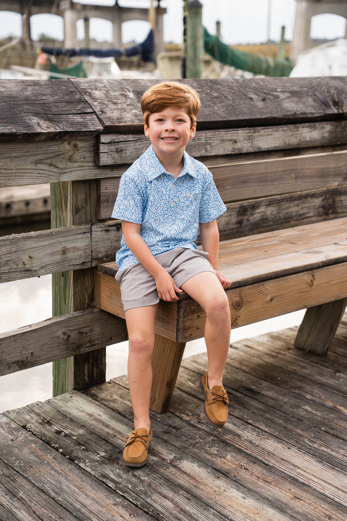 Inlet Boys Performance Short Grey: Grey / 5t