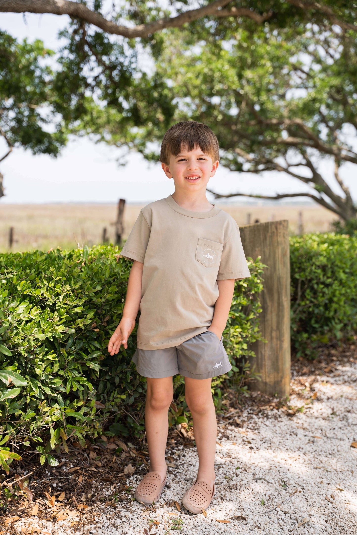 Inlet Boys Performance Short Grey: Grey / 5t