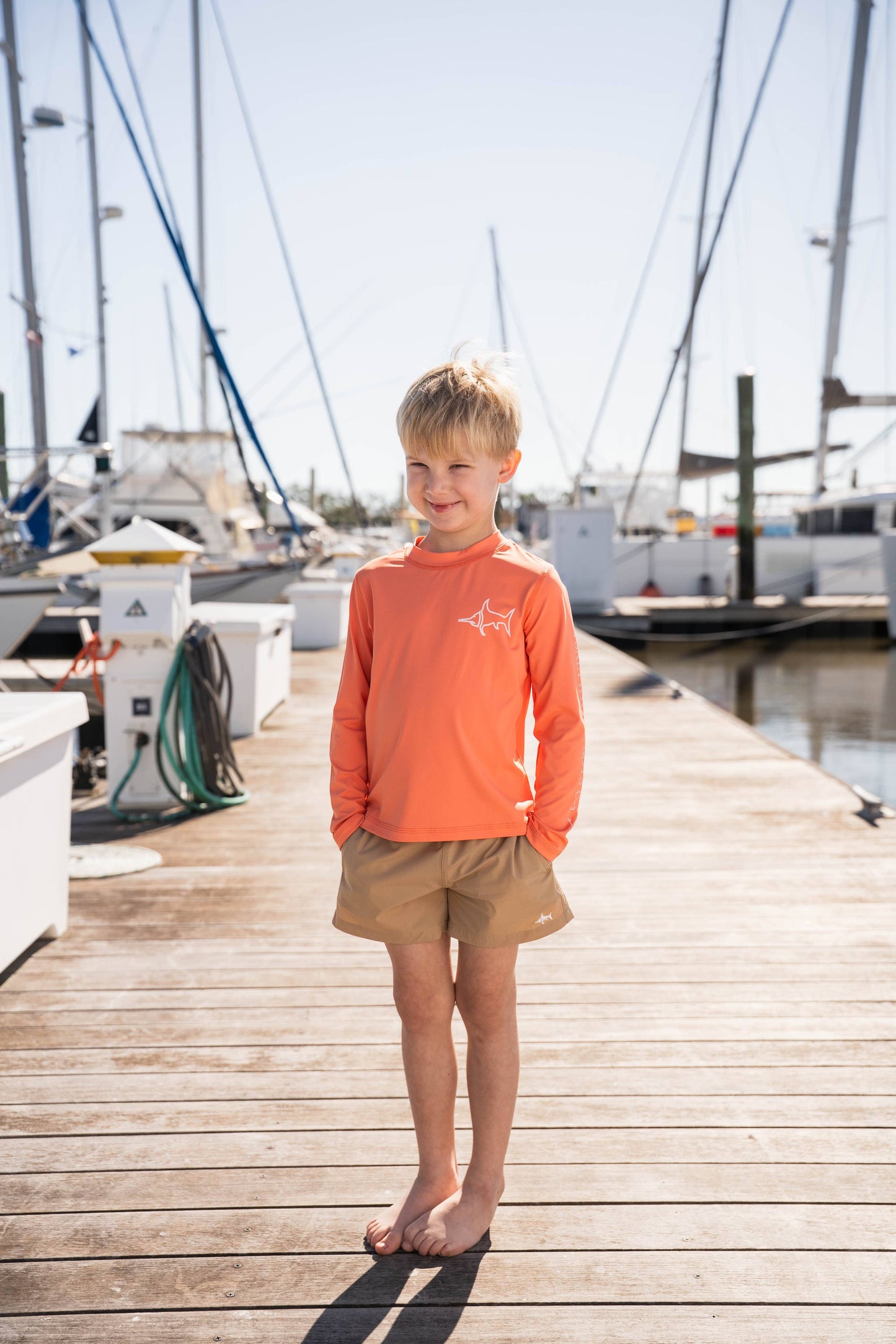 Tybee Rashguard Orange: Orange / 5t