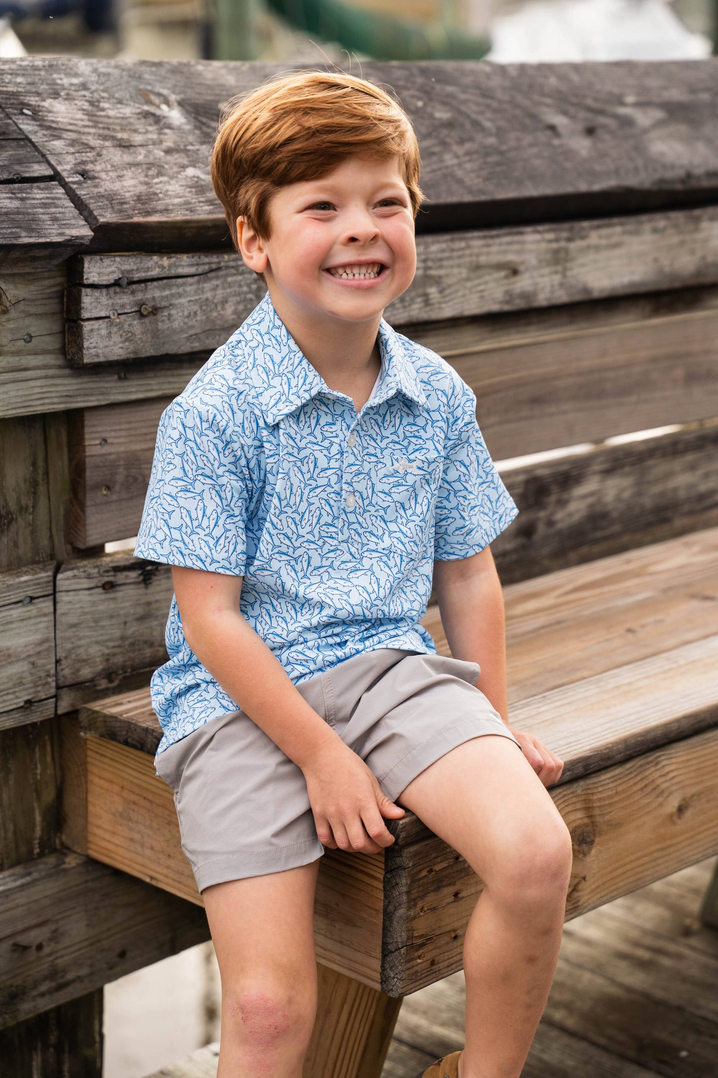 Inlet Boys Performance Short Grey: Grey / 5t