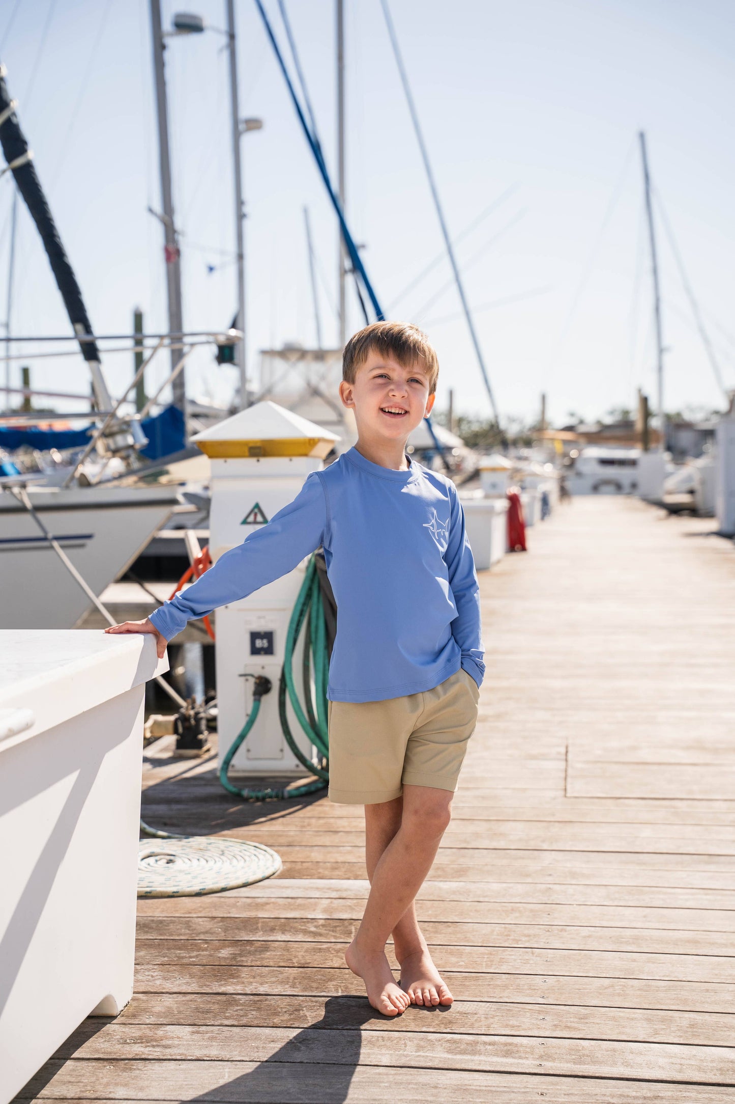 Boys Topsail Performance Shorts – Khaki: Khaki / 5T