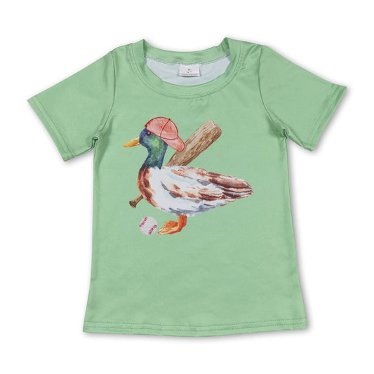 Short sleeve duck baseball shirt