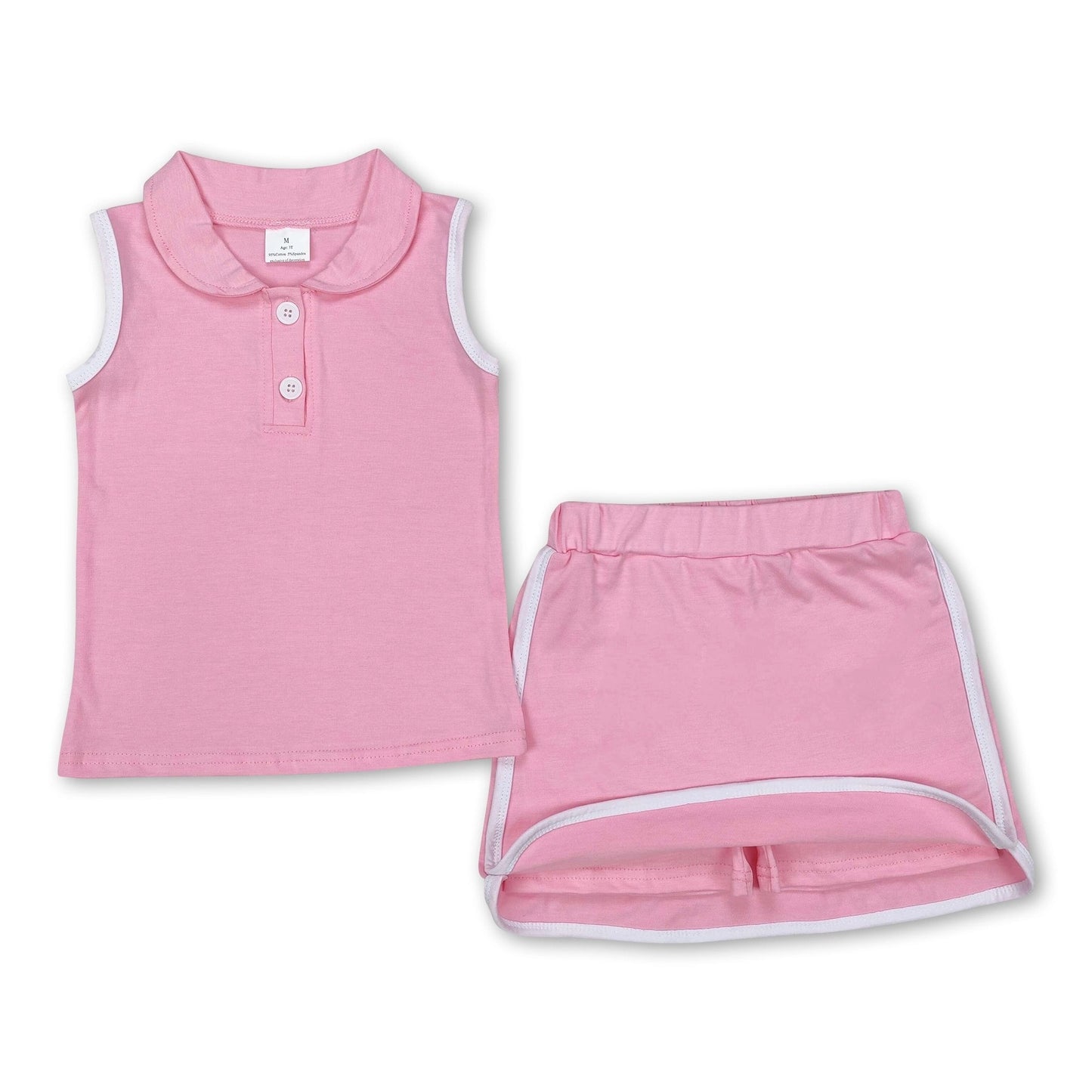 Pink polo tennis set