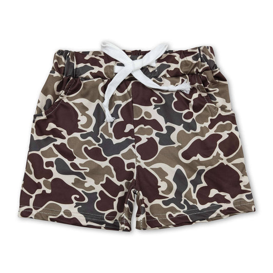 Boys Dark Camo Shorts