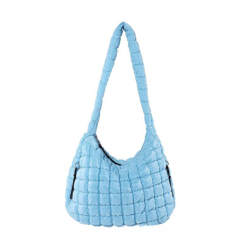 Seaside Blue puffer bag